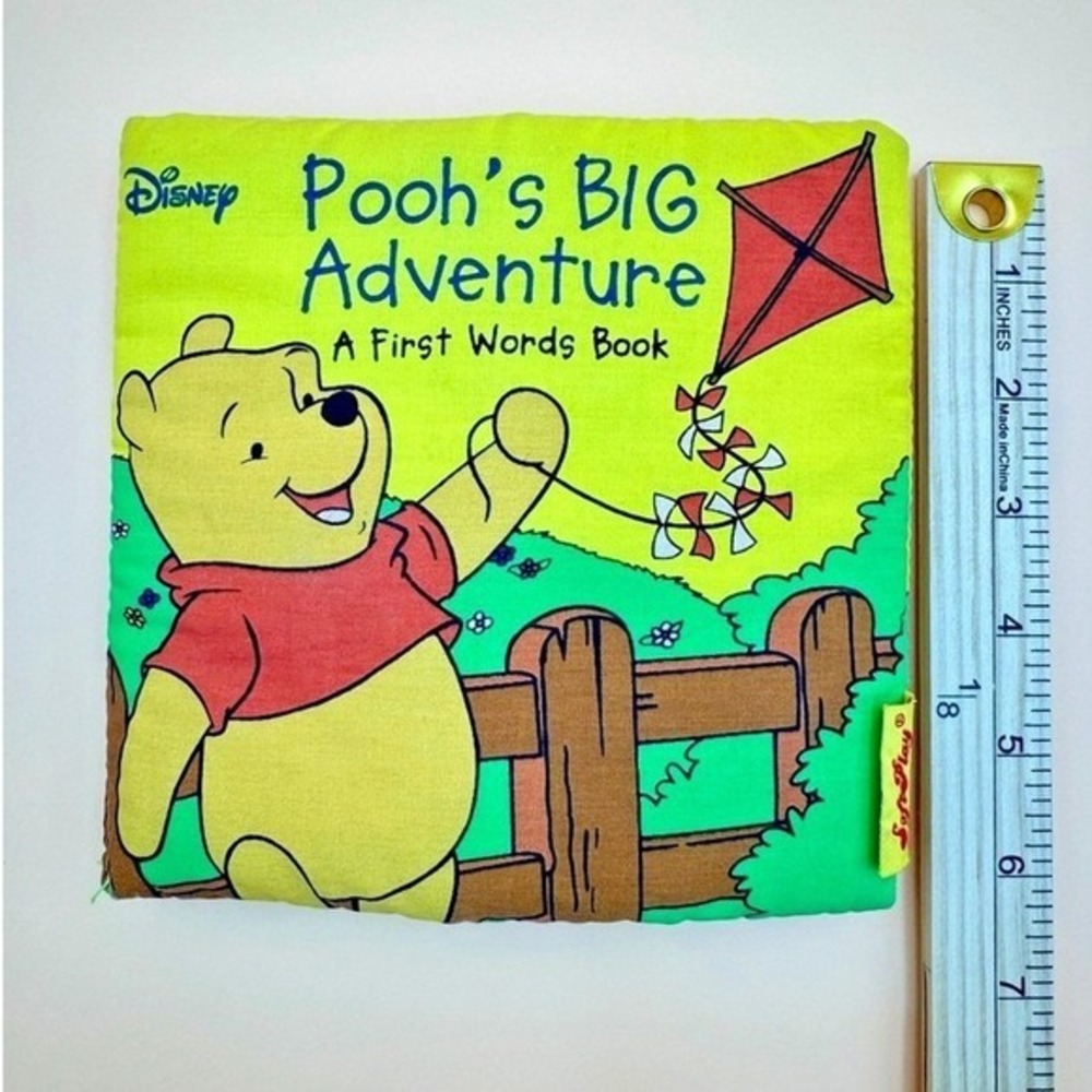 VINTAGE Disney Winnie Pooh Soft Cloth Book Pooh's Big Adventure 2005 SoftPlay - Picture 5 of 6